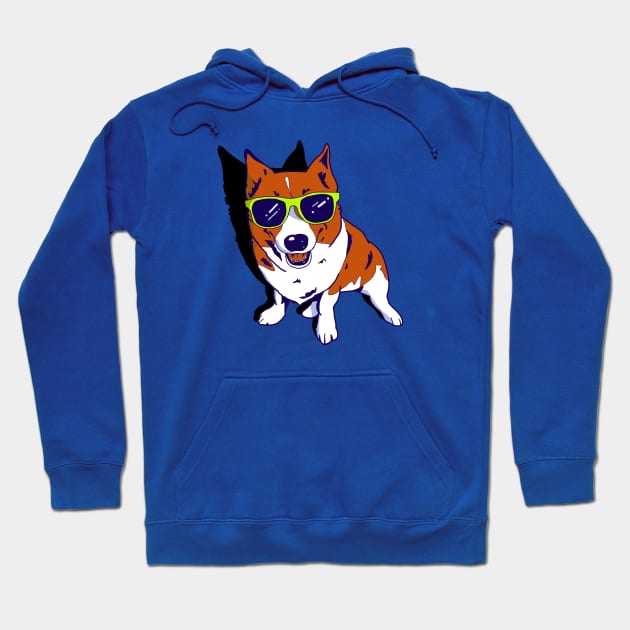 Dog Wears His Sunglasses Hoodie by TaliDe